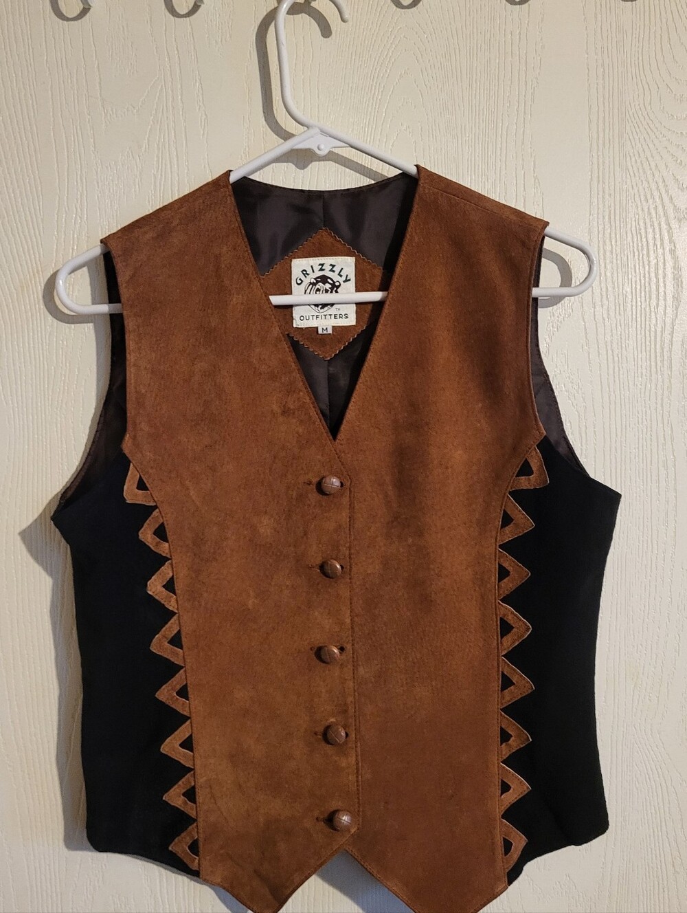 Brown Suede Western Vest